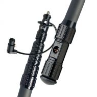 K-Tek KP18VTA Mighty Boom 5-Section Graphite Boompole with Coiled Cable & Transmitter Adapter (18.3')