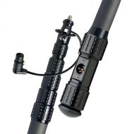 K-Tek KP18VCCR Mighty Boom 5-Section Graphite Boompole with Coiled Cable and XLR Side Exit (18.3')