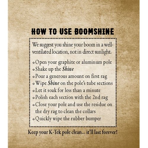  K-Tek Boomshine Clean and Polish Kit for Boompoles