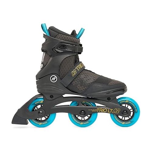  K2 Skate Trio LT 100 Unisex - Adult Inline Skates - Black - Green - 30G0301