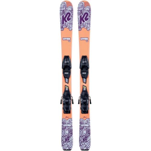  K2 Luv Bug Skis + FDT 7.0 Jr Bindings Girls - 2021-124 cm