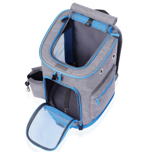  KABB Dog Carrier Backpack, Airline Approved Comfort Good Ventilation Pet Carrier Backpack for Small Dogs Large Cats up to 15 LBS, Great for Travel, Hiking, Walking and Outdoor Use