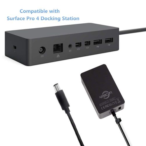  Surface Dock Charger,KABCON 90W 15V 6A Power Supply Compatible with Microsoft Surface Docking Station (PD9-00003)，Model 1749 Power Transformer Charger with 6.2Ft Power Cord Includi