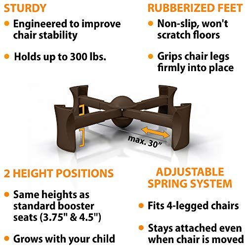  [아마존베스트]KABOOST Portable Chair Booster - Chocolate
