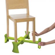 KABOOST Booster Seat for Dining, Green Ð Goes Under the Chair Ð Portable Chair Booster for Toddlers