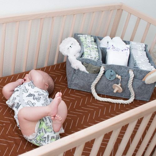  [아마존베스트]KAD Baby Diaper Caddy Organizer | Large Portable Car Basket for Toys Wipes Diapers | Newborn Storage Bin Changing Table | Baby Shower Gift for Boy Girl | Baby Registry Must Haves | Nur