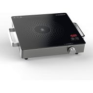 [아마존베스트]KAERSIDUN Hot Plate Electric Single Burner 1500W Portable Burner for Cooking with Adjustable Temperature & Stay Cool Handles, Non-Slip Rubber Feet, Stainless Steel Easy To Clean, Compatible