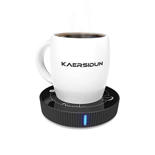  [아마존베스트]KAERSIDUN Smart Coffee Mug Warmer with Auto Shut Off for Home Office Desk Use,Touch Control Tech Safety AND Smart Temperature Settings for Coffee, Milk, Tea, Water, Christmas/Birthday Gift