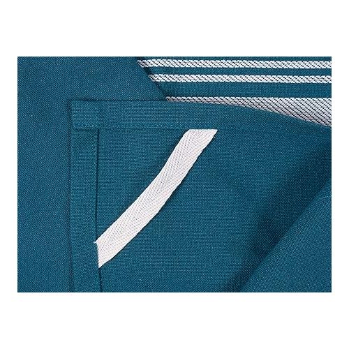  KAF Home Soho Kitchen Dish Towel Set of 10 | 18 x 28 Inch Tea Towels | Soft and Absorbent Mixed Set of Flat Towels (Teal)