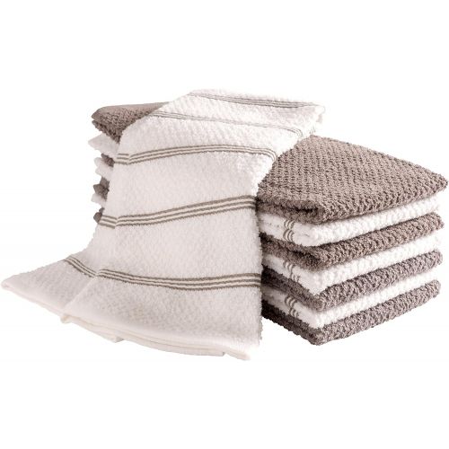  [아마존베스트]KAF Home Pantry Piedmont Terry Kitchen Towels | Set of 8, 16 x 26 inch, Absorbent Terry Cloth Dish Towels, Hand Towels, Tea Towels | Perfect for Kitchen Spills, Cooking, and Messes