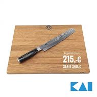 KAI/Palatina Werkstatt Kai Shun Premier Tim Malzer Angebotsset | TDM-1705, ultrascharfe japanische Brotmesser aus Damaststahl | + grosses massives Schneidebrett von Kai 40x30 cm | VK: 279,- €