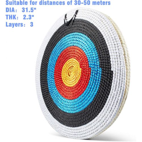  KAINOKAI Traditional Hand-Made Straw Archery Target,Arrow Target for Recurve Bow Longbow or Compound Bow