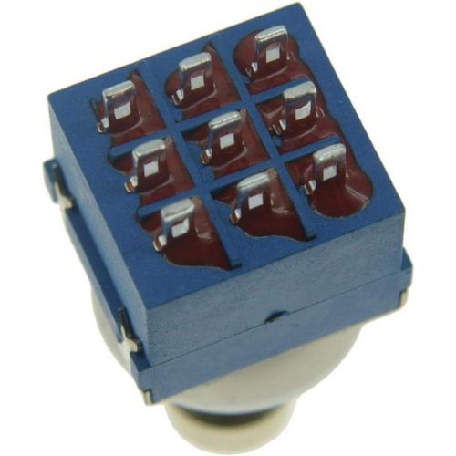  KAISH Pack of 10 Box Stomp 9 Pins 3PDT Guitar Effect Pedal Switch Push Button Foot Switch True Bypass Blue