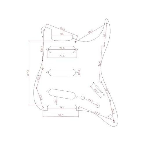  KAISH Vintage Tortoise Loaded Electric Guitar Pickguard Prewired Pickguard with Wilkinson Pickups for Fender Strat Made In USA or Mexico