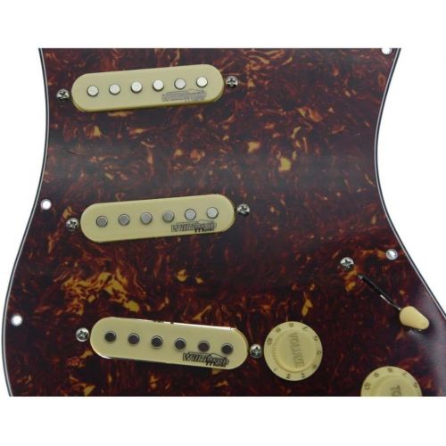  KAISH Vintage Tortoise Loaded Electric Guitar Pickguard Prewired Pickguard with Wilkinson Pickups for Fender Strat Made In USA or Mexico