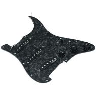 KAISH Black Pearl Loaded Electric Guitar Pickguard Prewired Pickguard with Wilkinson Pickups for Fender Strat Made In USA or Mexico