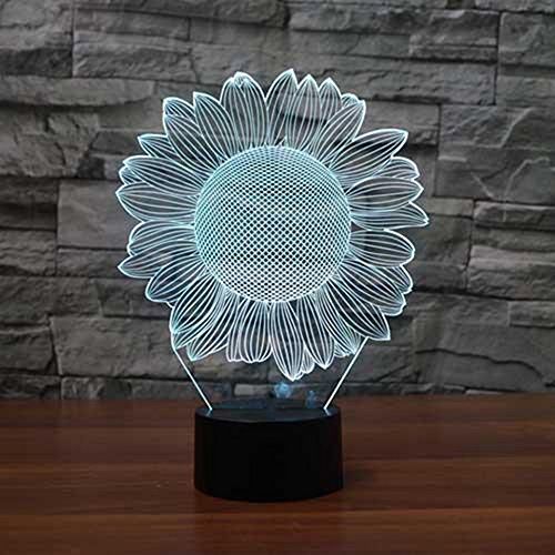  KAIYED 3D Night Light Colorful Japanese Decyl Shape 3D Led Night Light Optical Illusion USB Table Touch Base 3D Mood Lamp for Friend Best Gift