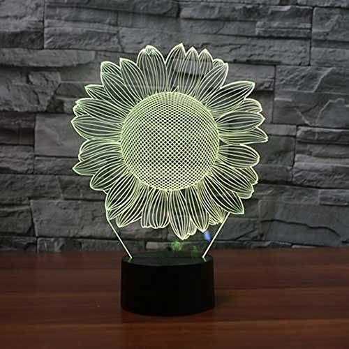  KAIYED 3D Night Light Colorful Japanese Decyl Shape 3D Led Night Light Optical Illusion USB Table Touch Base 3D Mood Lamp for Friend Best Gift