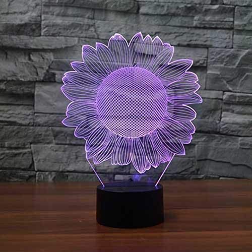  KAIYED 3D Night Light Colorful Japanese Decyl Shape 3D Led Night Light Optical Illusion USB Table Touch Base 3D Mood Lamp for Friend Best Gift