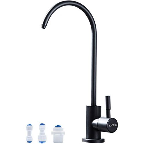  KAIYING RO Water Faucet, Lead-Free Pur Water Filter Faucet for most Reverse Osmosis Units, Kitchen Bar Sink Drinking Water Purifier Faucet, SUS304 Stainless Steel, Black