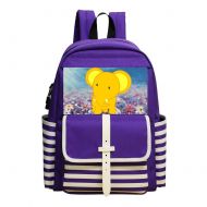 KAKAKAA Cute Little Elephant Unisex Travel Purse Backpack Outdoor School Bookbag