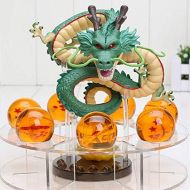 KAKALIN New Dragon Ball Z Shenron Action Figures Great Gift with Dragon 15cm + 7pcs Crystal Ball 3.5cm + Shelf Ball