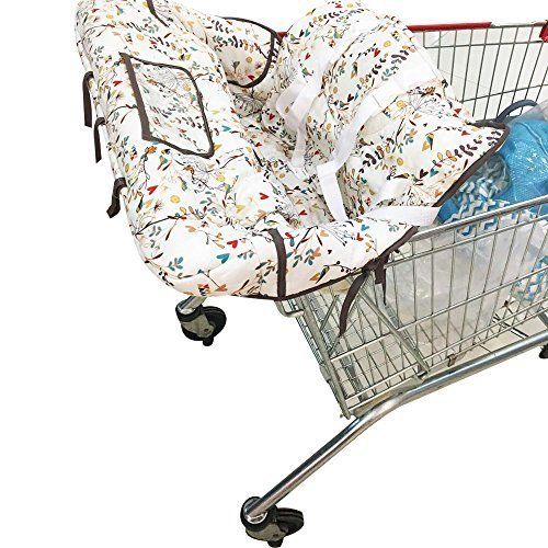  [아마존베스트]KAKIBLIN Portable Shopping Trolley Cover for Baby Toddler 2 in 1 Highchair Cover Universal Size Machine...