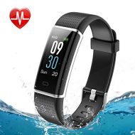 [아마존핫딜]KALINCO Fitness Tracker mit Pulsuhr,IP68 Wasserdicht, Fitness Armband mit 0.96 Farbbildschirm, Benachrichtigungen in Echtzeit, Schrittzahler, Kalorienzahler, Aktivitatstracker fuer