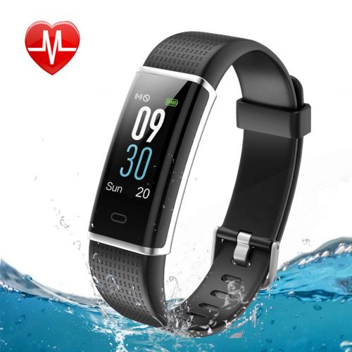  [아마존 핫딜]  [아마존핫딜]KALINCO Fitness Tracker mit Pulsuhr,IP68 Wasserdicht, Fitness Armband mit 0.96 Farbbildschirm, Benachrichtigungen in Echtzeit, Schrittzahler, Kalorienzahler, Aktivitatstracker fuer