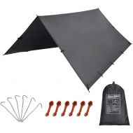 KALINCO 10X10FT/10X15FT,Tent Tarp,Picnic Mat Camping Tarp Tent Hammock Tarp, pu Waterproof Camping tarp Tent Rain Fly Picnic Mat Survival Shelter Sunshade