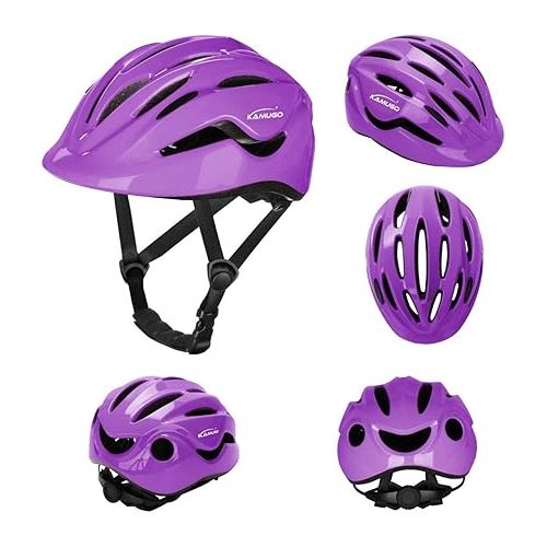  KAMUGO Kids Helmet, Toddler Bike Helmet for Girls Boys Ages 2-8 Years Old, Children Adjustable Helmets Suitable for Skateboard Bicycle Scooter Inline Roller Skate Rollerblading Cycling Multi-Sports