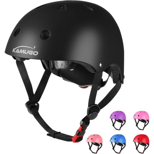  KAMUGO Kids Adjustable Bike Helmet, Suitable for Toddler Age 2-14 Boys Girls, Multi-Sports Cycling Skating Scooter Helmet, 2 Sizes