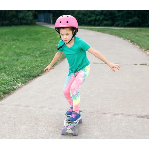  KAMUGO Kids Adjustable Bike Helmet, Suitable for Toddler Age 2-14 Boys Girls, Multi-Sports Cycling Skating Scooter Helmet, 2 Sizes