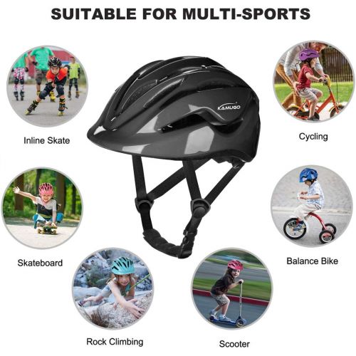  KAMUGO Bike Helmet Kids Toddler, Girls and Boys Bike Helmet Adjustable Helmet for Age 2-8 Years Old, Multi-Sport Helmet for Cycling Skateboard Skating Scooter Helmet