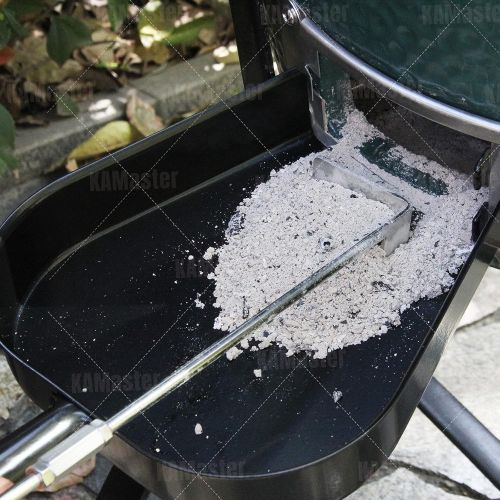  KAMaster Upgrade Ash Tool Poker,Non Welding Ash Rake Big Green Egg Accessories Kamado Joe Ash Removal Tool Charcoal Smoker Wood Burning Stove Ash Rake Grill Poker Cleaning Tools(18