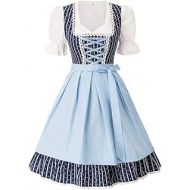 KANCY KOLE Womens German Dirndl Dress Bavarian Oktoberfest Costumes 3 Pieces