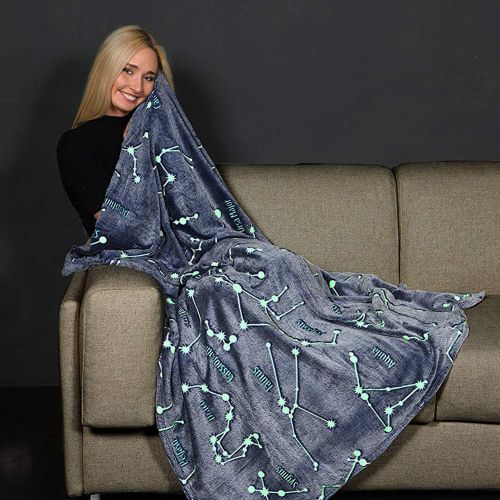  [아마존 핫딜] [아마존핫딜]Kanguru Glow in The Dark Constellation Blanket, Gifts for Teens Kids Women Girls Best Friend