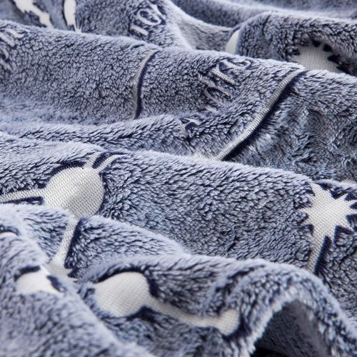  [아마존베스트]Kanguru Glow in The Dark Constellation Blanket, Christmas Thanksgiving Blanket Gifts for Birthday Kids Women Girls Boy Best Friend