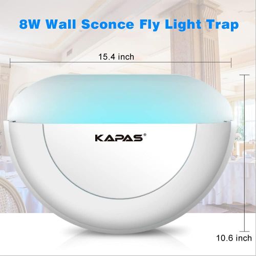  KAPAS Indoor Bug Zappers, 8W Insect Killer with UV Light for Capturing Flies, Moths and Other Flying Insect