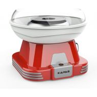 [아마존베스트]KAPAS Cotton Candy Maker, Red Candyfloss Machine with Sucker for Kids Party, Holidays