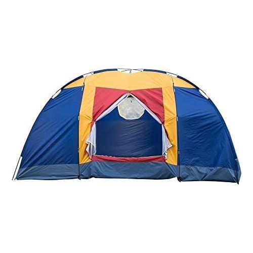  KARMAS PRODUCT Outdoor Easy Setup 8 Person Large Family Tent with Portable Bag for Camping Hiking Travelling Backpacking