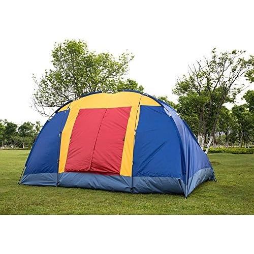  KARMAS PRODUCT Outdoor Easy Setup 8 Person Large Family Tent with Portable Bag for Camping Hiking Travelling Backpacking