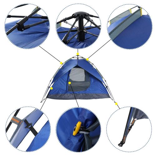  KARMAS PRODUCT Instant Automatic Pop Up Outdoor Tent Sun Shelter 2 in 1 Lightweight Portable Tent with Carry Bag, for Camping Hiking Traveling Fishing Beach
