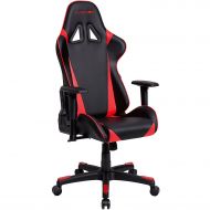 KARNOX Hero X Red Black Racing Style Gaming Office Chair with Adjustable Height and Armrests, Ergonomic 170° Reclining, Locking High Back with Integrated Headrest