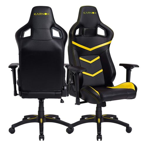  KARNOX Gaming/Office Chair with 180? Recline PU Leather Racing Computer Chair High Back Chair Executive and Ergonomic Style Swivel Chair with Headrest and Lumbar Support(LegendBE-B