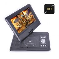 KASIONVI 10.1 Inch Portable DVD Player - 270 Degree Swivel Screen, 1280x800, Region Free, Hitatchi Lens, Anti Shock, Game Emulation