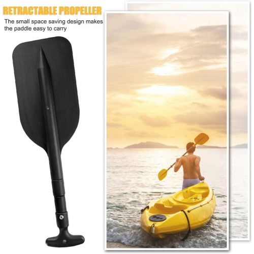  KASIQI Kayak Paddle, Telescopic Paddle Retractable Portable Telescope Rafting Boat Paddle Oar Portable Rafting Boat Floating Outdoor Kayak Water Sport