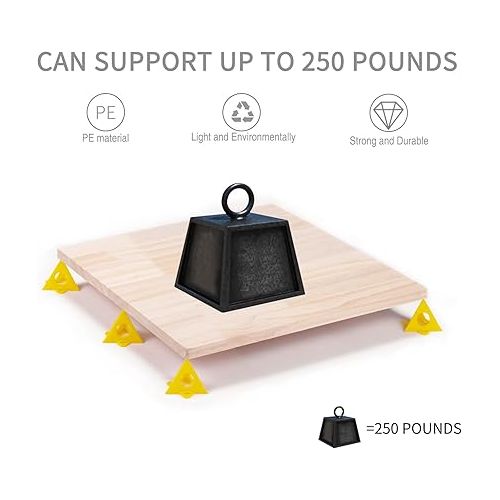  KATA 56pcs Pyramid Stands Painter's Painting Stands, Mini Cone Paint Stands for Canvas and Door Risers Support, Painting Pyramids