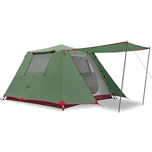  KAZOO Family Camping Tent Large Waterproof Pop Up Tents 3/4 Person Room Cabin Tent Instant Setup with Sun Shade Automatic Aluminum Pole