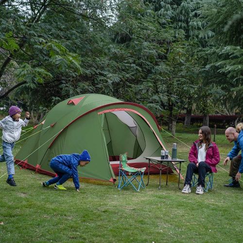  KAZOO Waterproof Backpacking Tent Ultralight 4 Person Lightweight Camping Tents 4 People Hiking Tents Aluminum Frame Double Layer